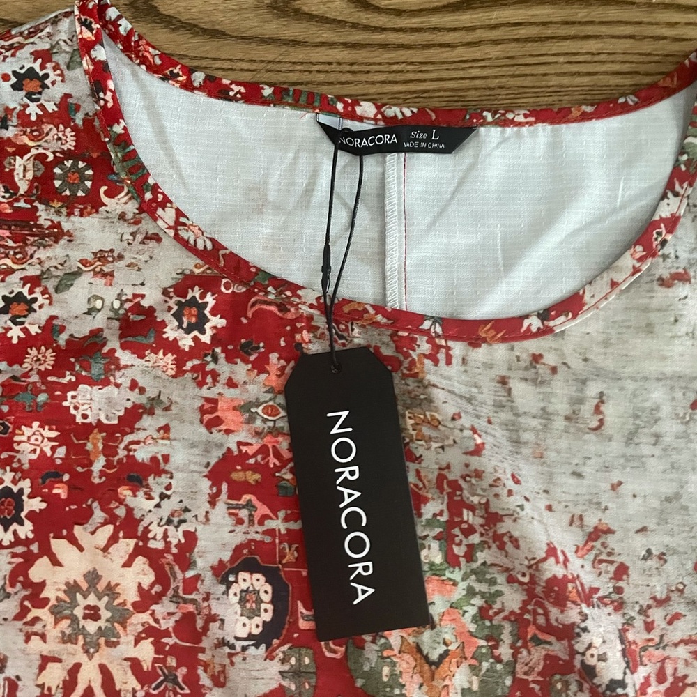 NWT Noracora Size L Shirt and NWOT MissLook Size L Shirt